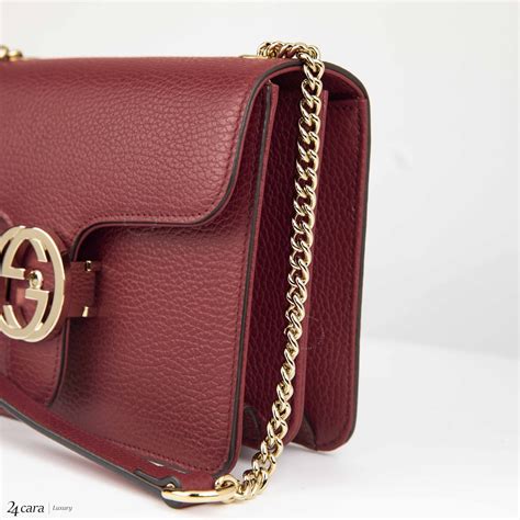 gucci interlocking chain crossbody|Gucci shopping bags.